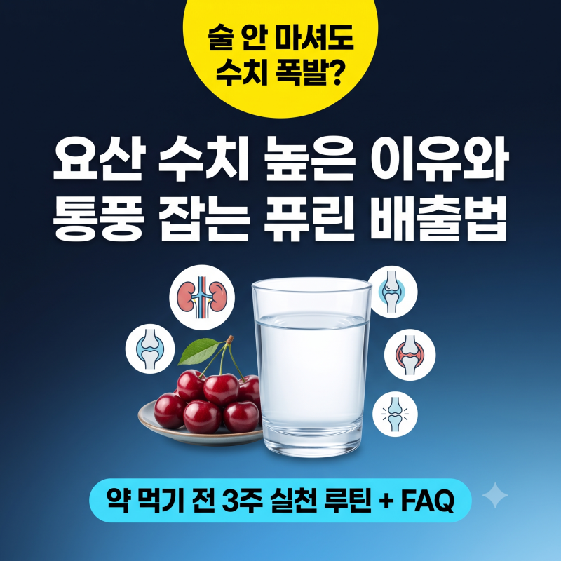 요산 수치 높은 이유 4가지와 통풍 예방법 및 퓨린 배출 음식 총정리