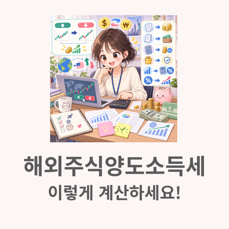 해외주식양도소득세계산기 몰랐으면 더 낼 뻔한 세금 직접 계산해봤어요