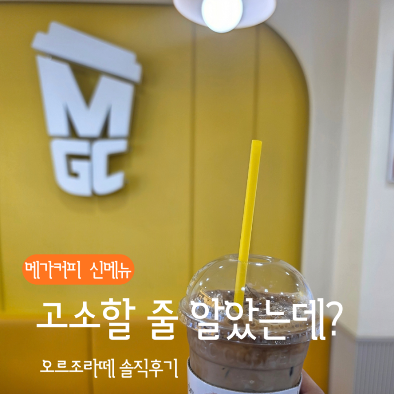메가커피 오르조라떼 맛 칼로리 할인혜택