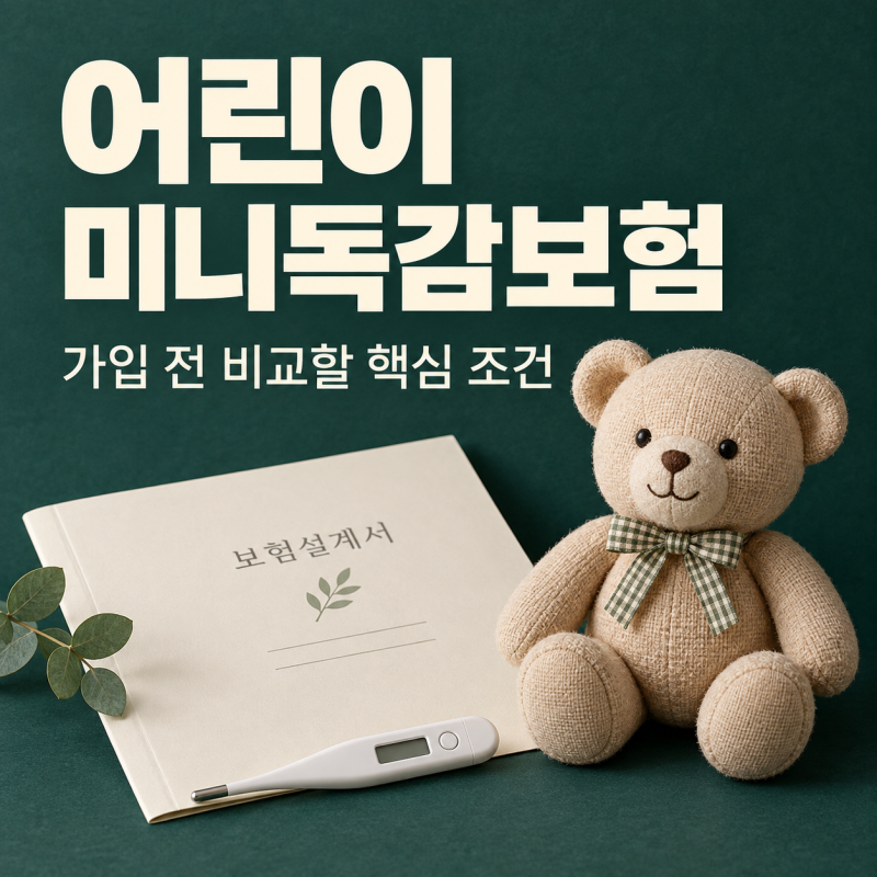 어린이 미니독감보험 가입비교 총정리, 보험료·보장금액·가입 조건까지