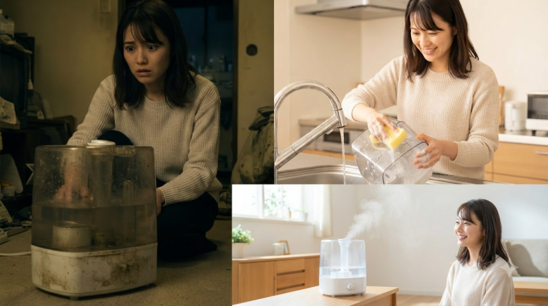 가습기 묵은 물때 완벽 세척법 4단계! 식초·베이킹소다 안전 활용 팁