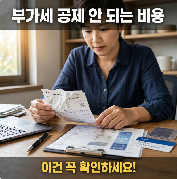 부가세 매입세액 공제받지 못하는 항목 총정리｜개인사업자 꼭 확인하세요