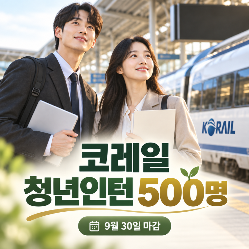 공기업 인턴 500명 뽑는다…코레일 하반기 청년인턴 채용 정리