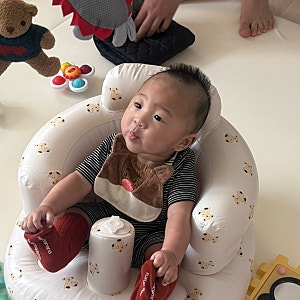 4개월 아기 겨울 외투 준비하기❄️☃️⛄️｜베네베네 플리스 우주복 + 노스페이스 캠프샤....