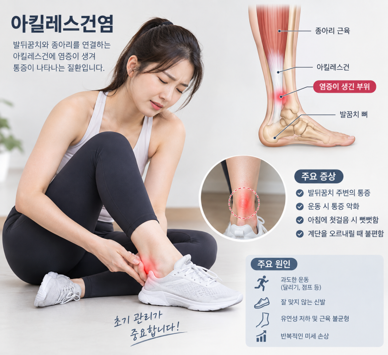 수지아킬레스건염 아킬레스건염, 발목 스트레칭만으로 괜찮아질까요?