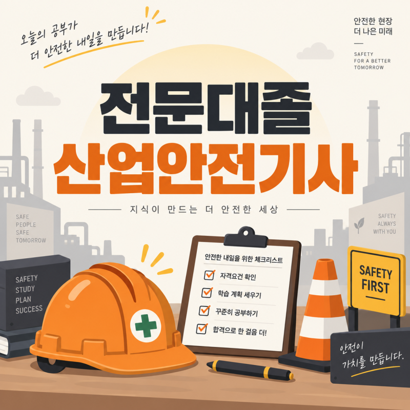 전문대졸 산업안전기사, 106학점으로 응시조건 만든 후기