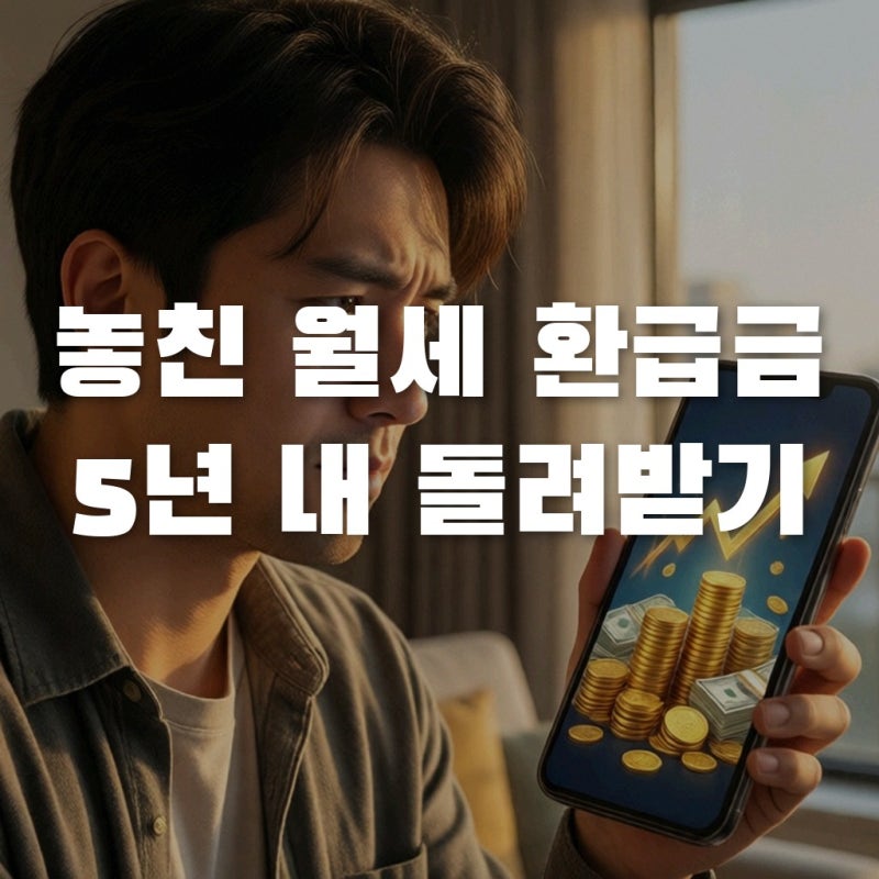 월세 세액공제 놓쳤다면? 5년 내 돌려받는 경정청구 방법 총정리