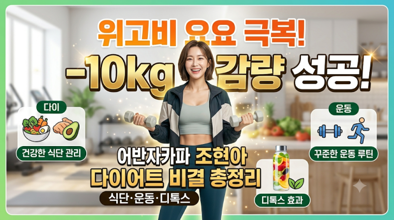 "위고비 요요 딛고 10kg 감량 성공!" 어반자카파 조현아 다이어트 식단·운동·디톡스 비결 총....