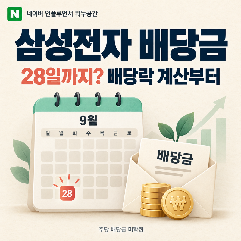 삼성전자 특별배당금 받으려면 28일까지? 매수일보다 중요한 배당락 계산