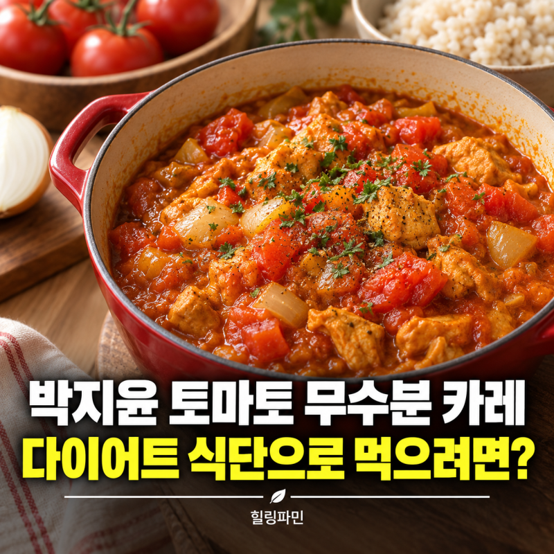 박지윤이 만든 토마토 무수분 카레, 다이어트 식단으로 먹으려면?