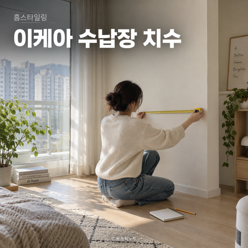이케아 수납장 매장 가기 전 재야 할 치수