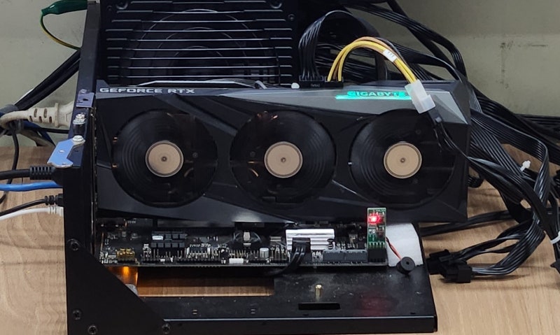 그래픽카드수리 기가바이트(GIGABYTE) GeForce RTX3060Ti 써멀패드 및 써멀컴파운드 교체
