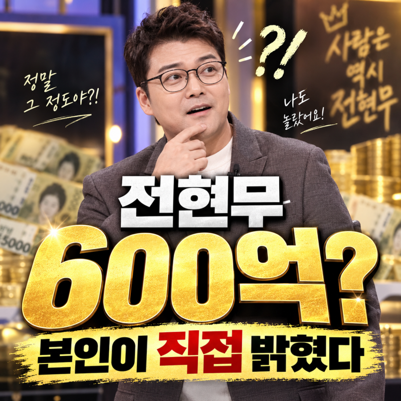 전현무 600억 있다더니…본인이 직접 선 그었다 “생각만큼 부자 아냐”