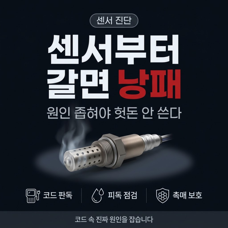 자동차산소센서 고장과 혼합비경고등 원인