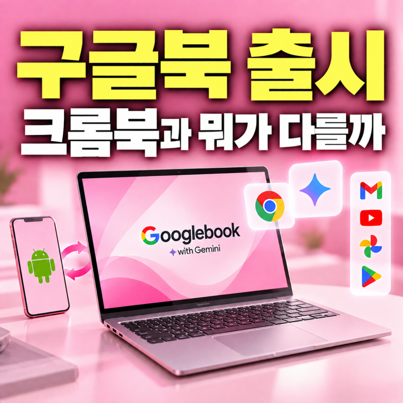 구글북 출시 및 가격, 구글북과 크롬북의 차이점 총정리