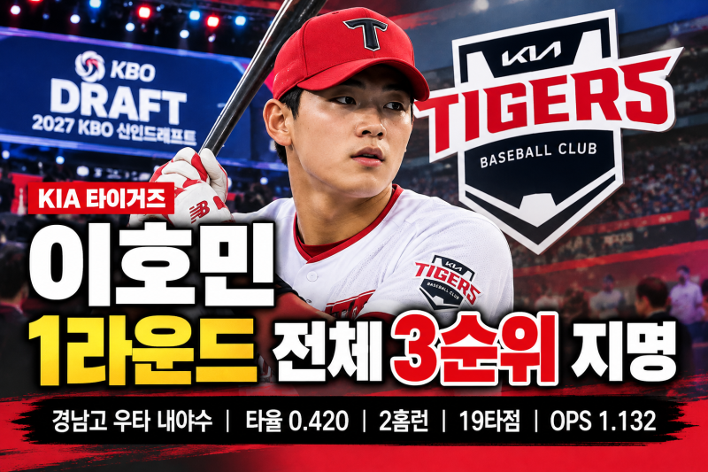 KIA 이호민 1라운드 지명 이유｜박근서와 끝까지 고민·김도영 유격수 전환 대비 3루수 육성