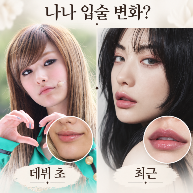 스캔들 나나 입술 논란에 결국 사과 +(데뷔초 입술 비교)