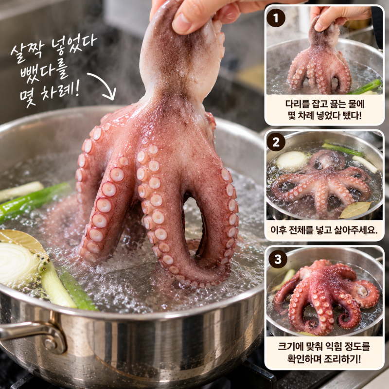 문어 삶는법! 손질법까지 숙회 만들기까지