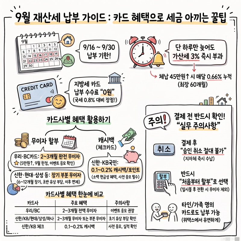 세금인데 수수료가 없다고? 재산세 카드 혜택의 비밀