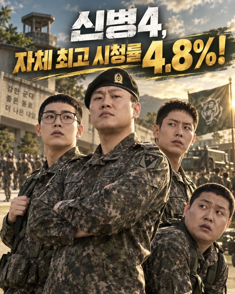 《신병4》 시청률 4.8% 결국 터졌다! 이정현 눈물의 전역, 공민정 등장에 종영까지 단 2회!