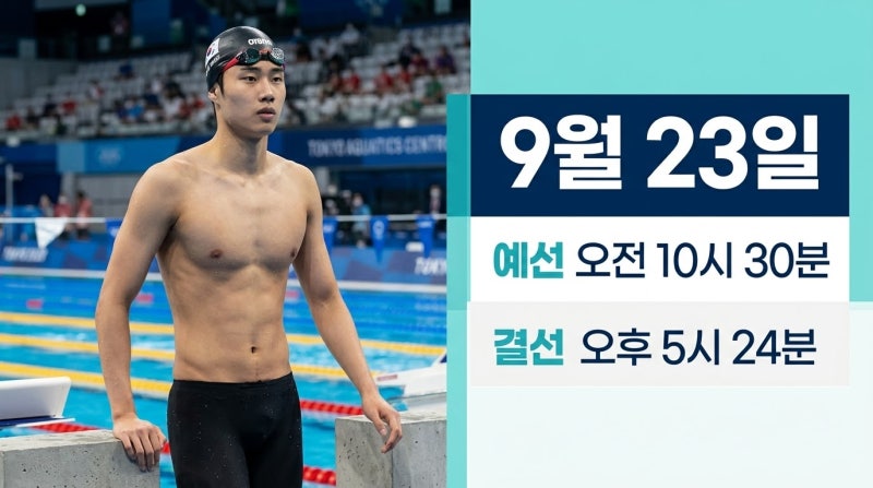 황선우 오늘 몇 시에 나오나? 자유형 200m 예선·결선 시간 정리