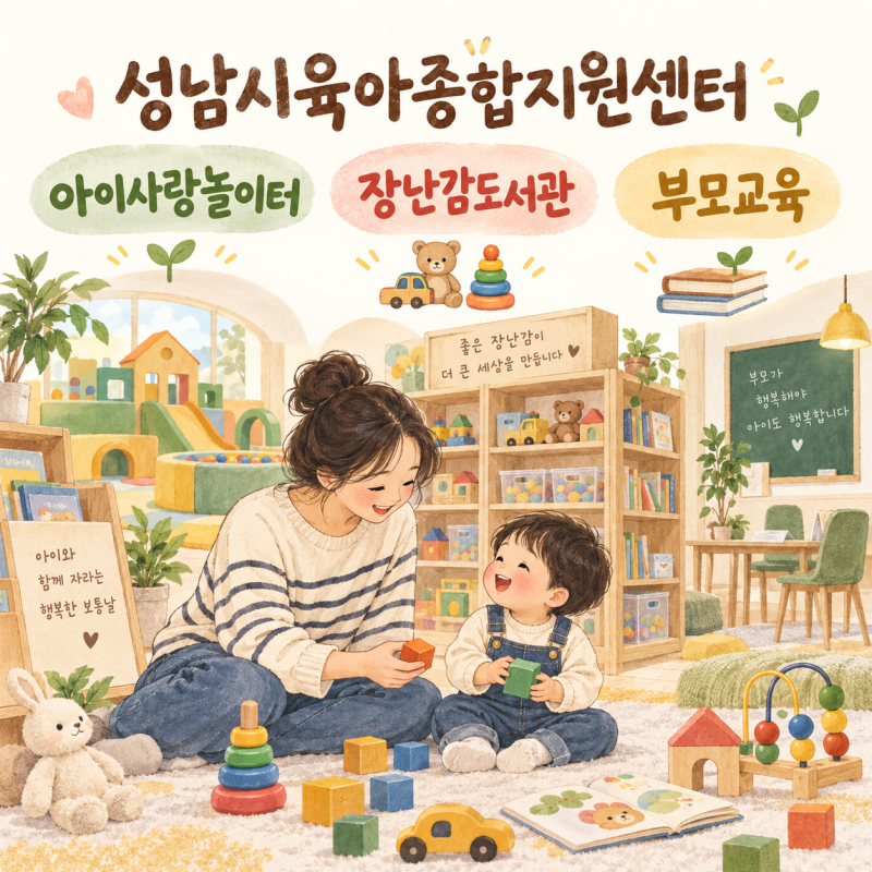 성남시육아종합지원센터 이용방법｜아이사랑놀이터·장난감도서관·부모교육