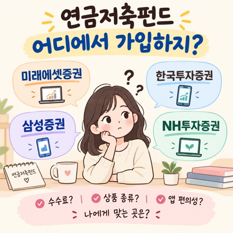연금저축펀드 어디서 만들까? 미래에셋·한투·삼성·NH 증권사 비교