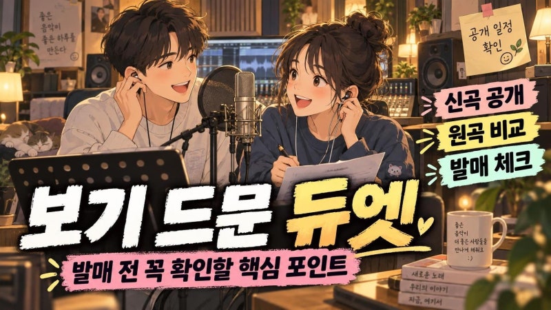 최예나 나우아임영 보기 드문 여자 발매일과 원곡 비교 핵심 정리