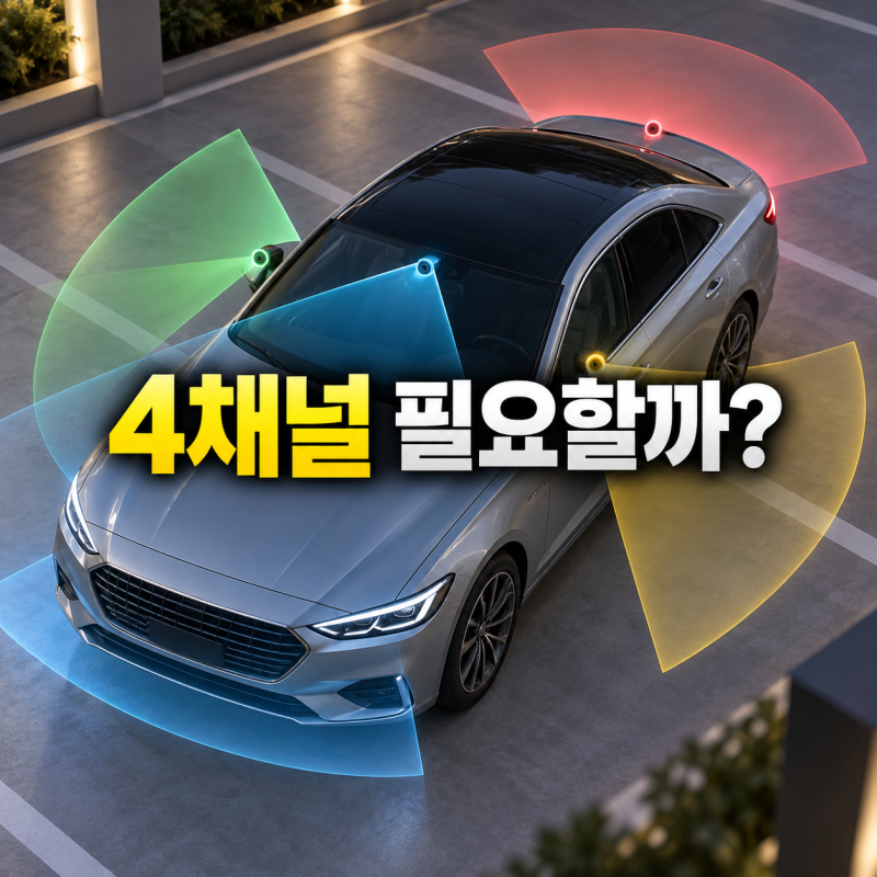 4채널 블랙박스 vs 2채널, 측면 녹화에 설치비를 더 낼 가치가 있을까?