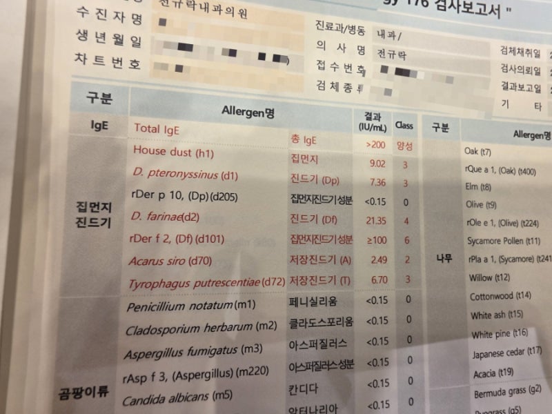 청주 오창 호흡기내과 비염 알레르기 검사 비용 및 실비 후기 (feat. 9월 청주페이 15% 적립으로....
