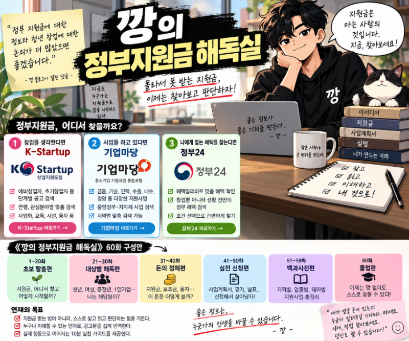 정부지원금 어디서 찾나요? 창업 초보가 가장 먼저 알아야 할 3곳
