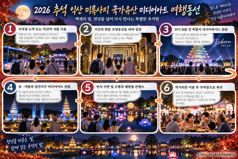 2026 익산 미륵사지 미디어아트 추석에 갈까? 시간·주차·셔틀 총정리
