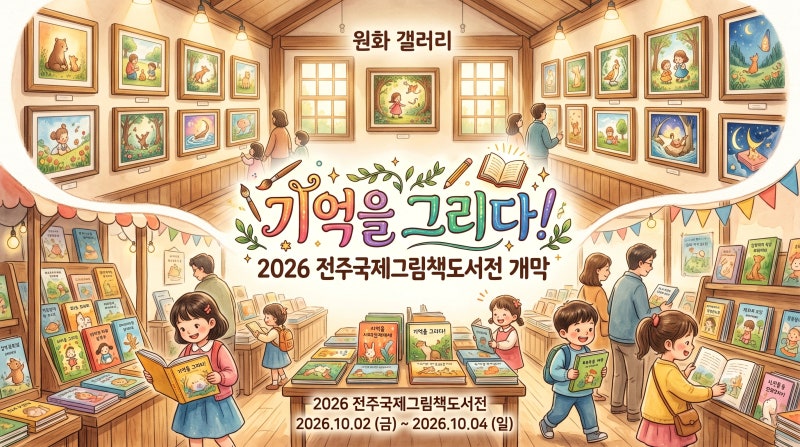 잊혀진 기억을 그림책으로 렌더링하다!｜2026 전주국제그림책도서전 총정리·원화전·북마켓....