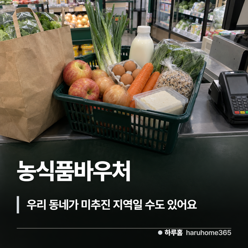 농식품바우처 신청기간과 지원금, 공식 표로 확인하세요