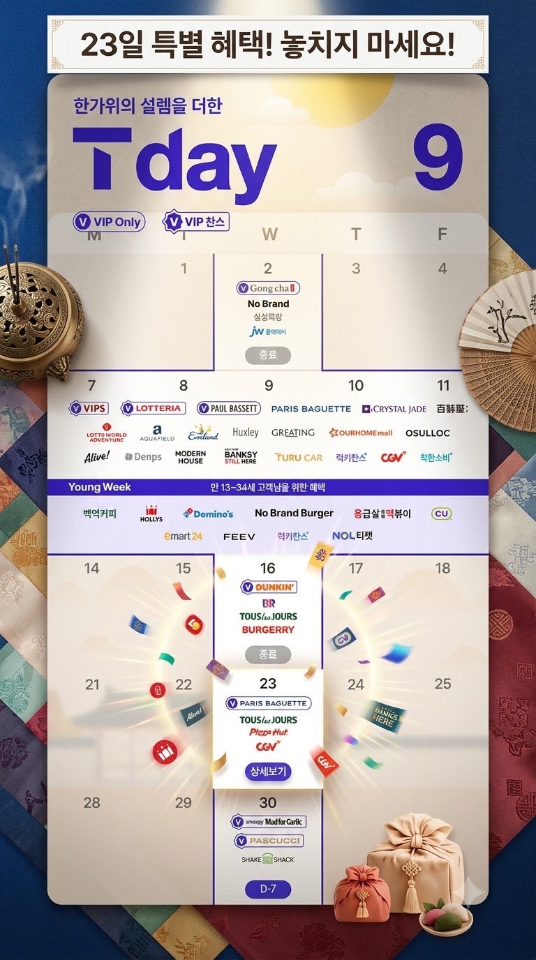 2026년 9월 23일 T멤버십 T day 혜택 총정리｜파리바게뜨·CGV·뚜레쥬르·피자헛 할인