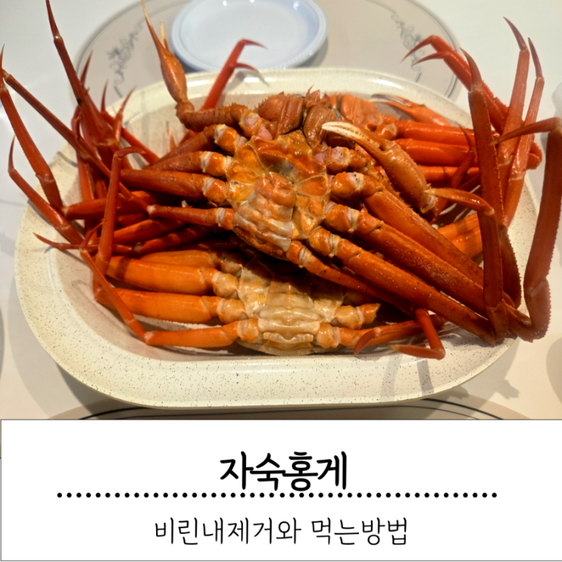 명절 가족식사 메뉴 , 자숙홍게 비린내 제거 및 데우기와 보관방법