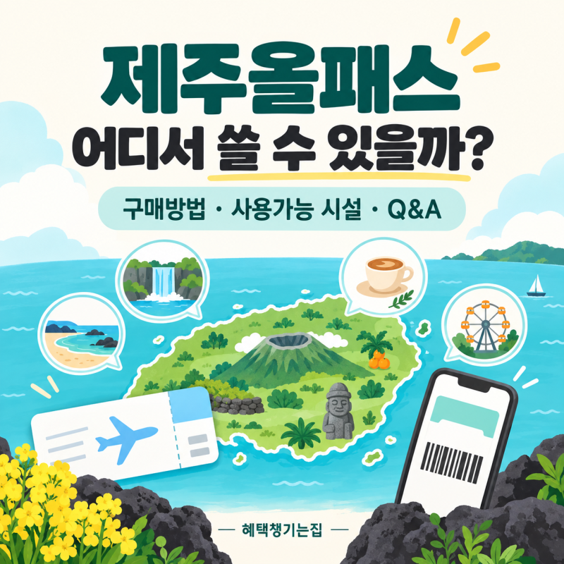 濟州All Pass使用地點總整理｜購買方法·設施列表·追加費用確認