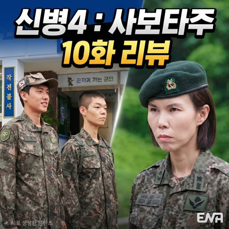 신병4 10화 강찬석 전역에 울컥, 그런데 마지막 김하나 소령은 왜?