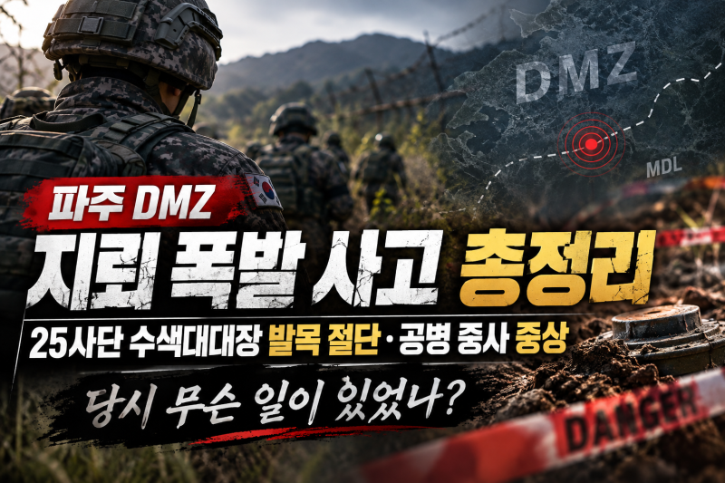 파주 DMZ 지뢰 폭발 사고 총정리｜25사단 수색대대장 발목 절단·공병 중사 중상…당시 무슨 ....