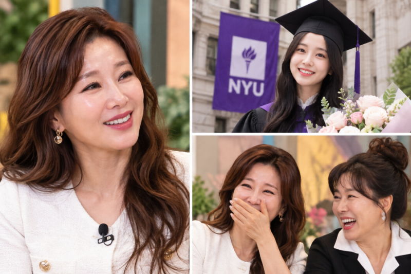 4남매 학비만 연 1억 넘는데”…김혜연, 둘째 딸 뉴욕대 조기졸업에 활짝