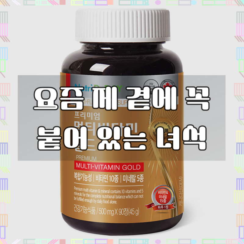 뉴트리디데이 프리미엄 멀티비타민 골드, 며칠 써본 솔직 후기