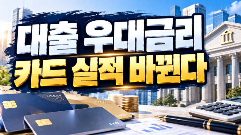 대출 우대금리 카드 실적 바뀐다｜신한·우리·하나은행은 언제부터 적용될까?