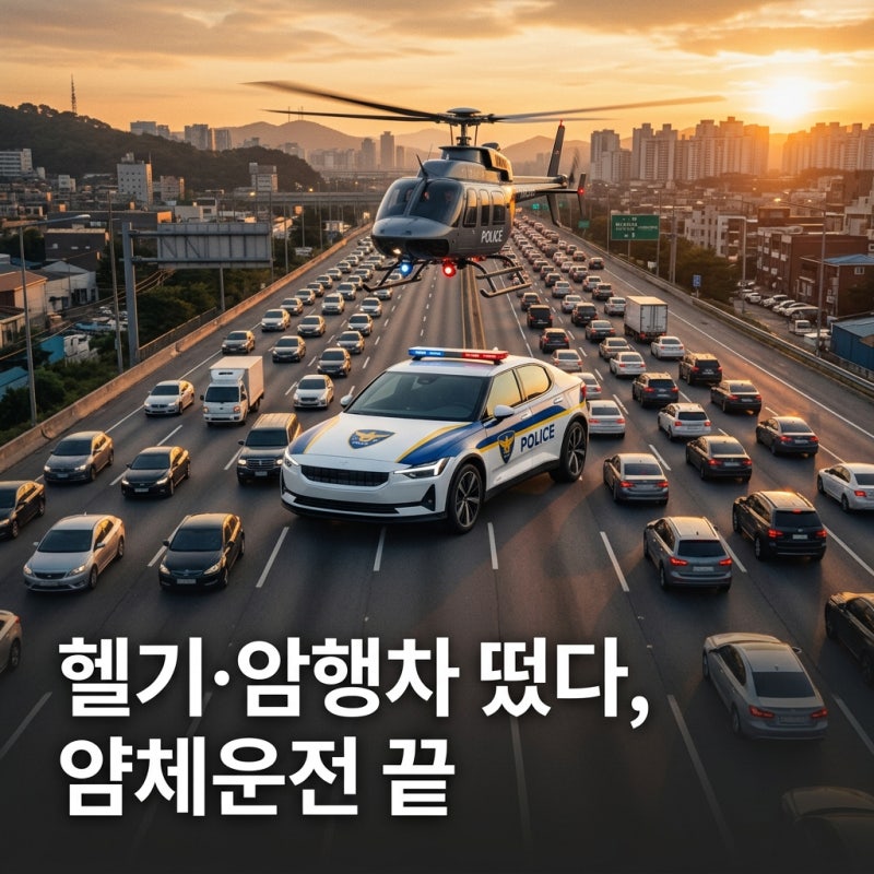 추석 경기북부 헬기로 단속한다! 24일·25일 도로위 자동차정체 혼란을 피하기 어려울 것