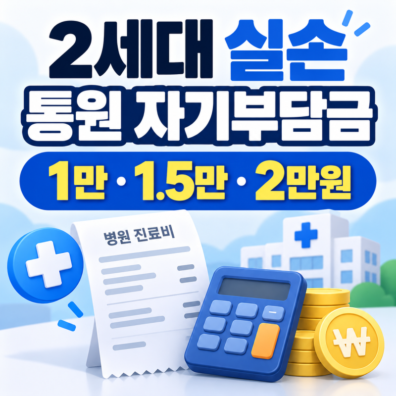 2세대 실손 통원 자기부담금, 1만·1만5천·2만원과 20% 계산법