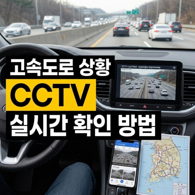 실시간 고속도로 CCTV 교통상황 확인 방법