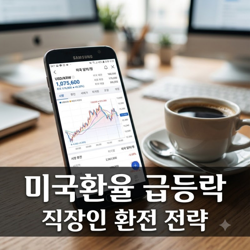 "미국환율 1,380원 뚫다 급락.." 직장인 지갑 비상인 이유