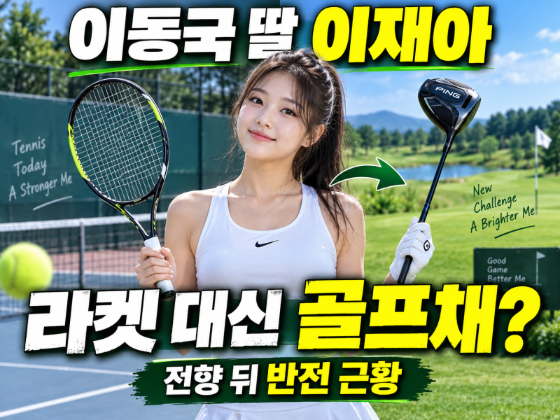 이동국 딸 이재아는 왜 라켓 대신 골프채를 들었을까? 전향 뒤 반전 근황