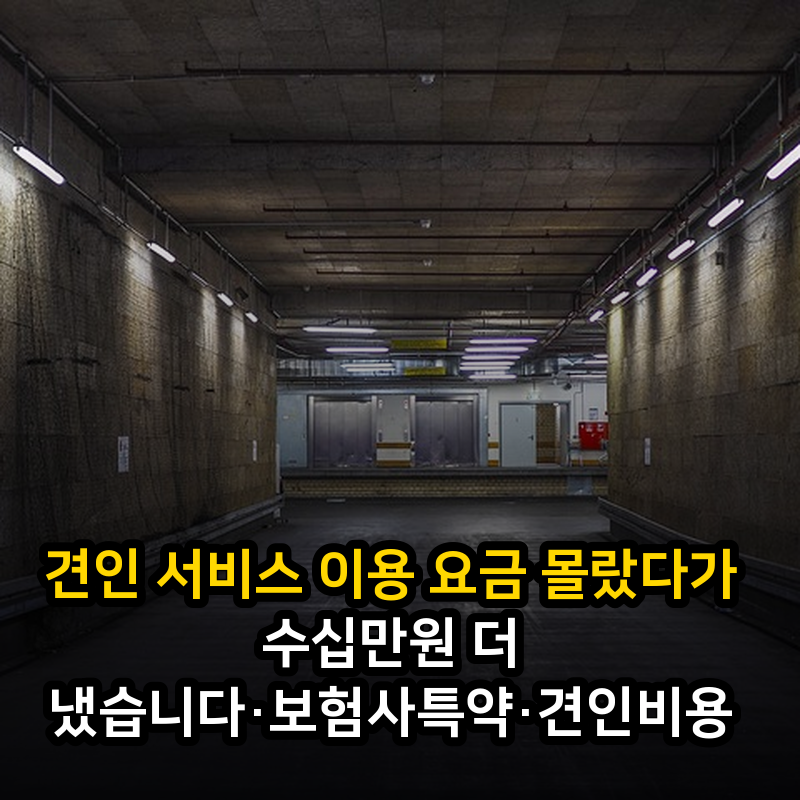 견인 서비스 이용 요금 몰랐다가 수십만원 더 냈습니다·보험사특약·견인비용