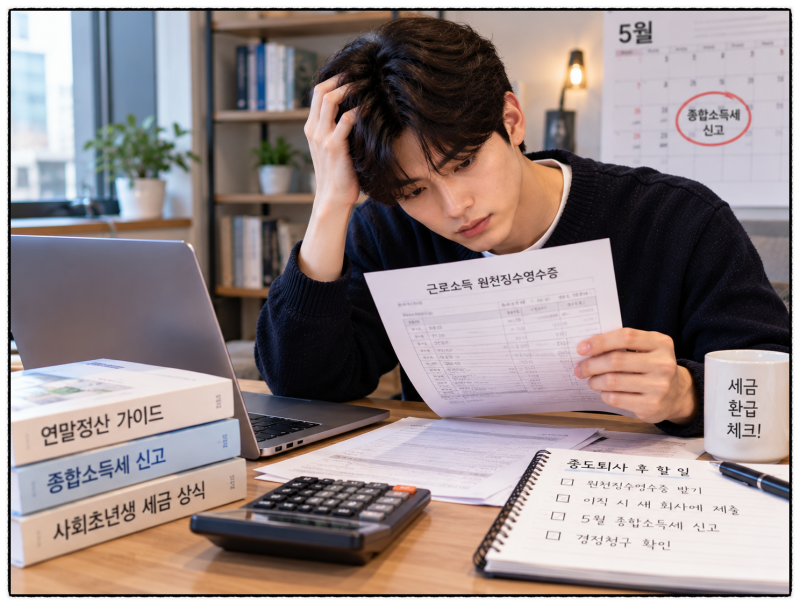 퇴사하면서 세금 더 떼였다? 중도퇴사·이직 연말정산, 환급 놓치는 3가지 경우