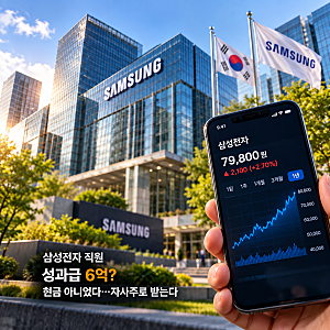 삼성전자 직원 성과급 6억?현금도 아니었다…전액 삼성전자 주식으로 받는다